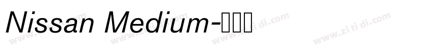 Nissan Medium字体转换